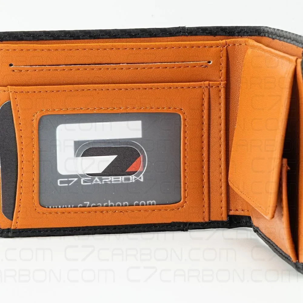 NWT Carbon Fiber Leather Wallet Bifold with RFID Blocking Ships today